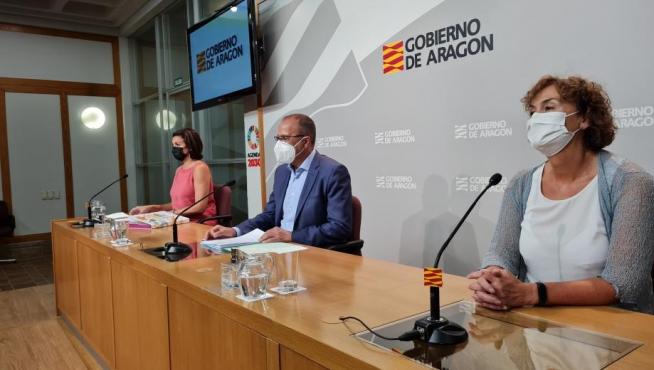 Rueda de prensa de inicio del curso escolar 2021/2022 en Aragón