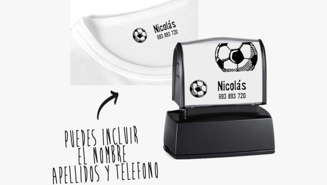 Sello personalizado para la ropa, en tienda Heraldo.