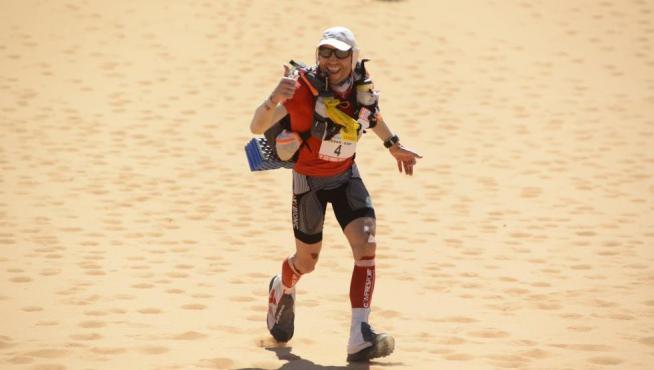 Cesar Sanjuan, en la Maratón des Sables