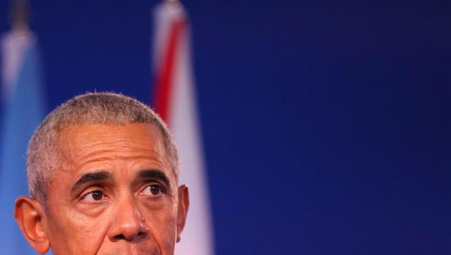 Barack Obama durante su discurso en la COP26.