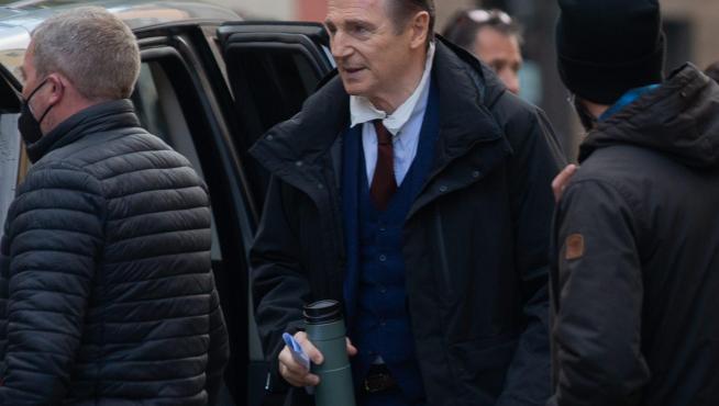 Liam Neeson rueda en Manresa.