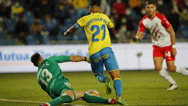 Partido Las Palmas Almería (1-1).