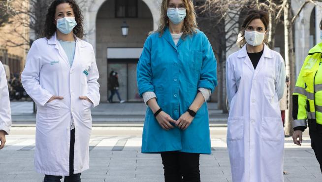 Foto de grupo de varias enfermeras ( ZARAGOZA ) / 09/02/2022 / FOTO : OLIVER DUCH[[[FOTOGRAFOS]]]