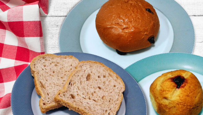 Pan de molde y bollería mejorada nutricionalmente en el marco del proyecto 'Medkids', que incluye menús saludables.