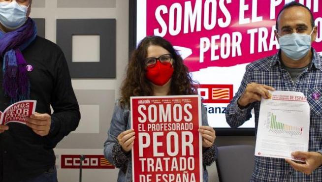 Presentación del informe en Comisiones Obreras.