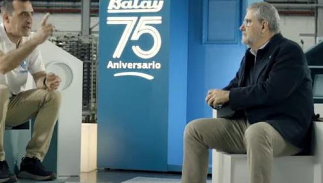 José Ramón García y José Antonio Mayoral, en uno de los vídeos.