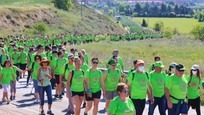 La Marcha Aspace en plena ruta.