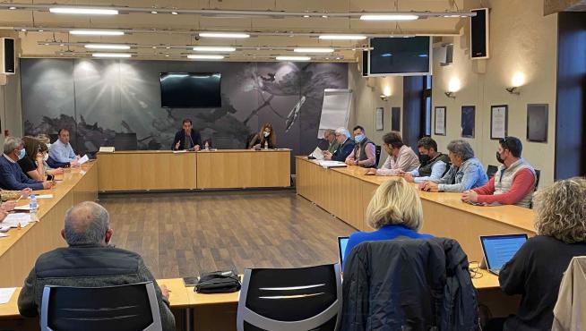 Reunión del Consejo Comarcal celebrado en abril.