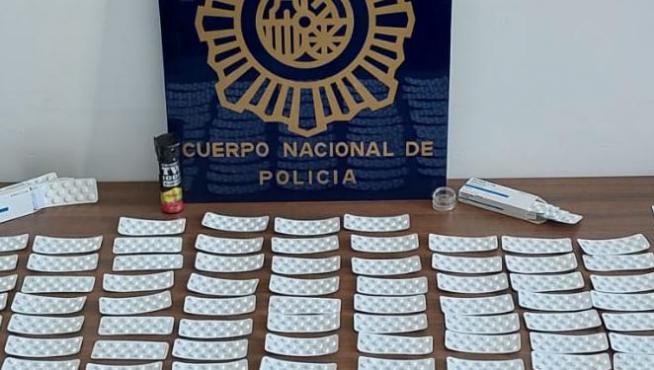 Material incautado por la Policía