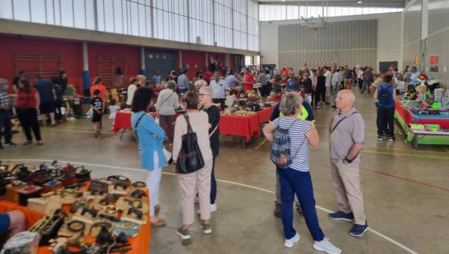 El pabellón polideportivo de Tierz acogió la feria.
