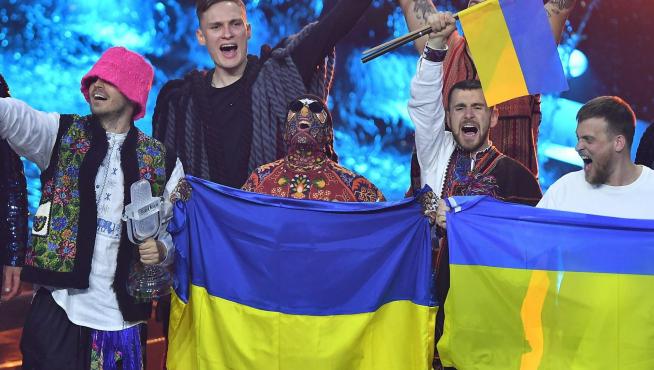 Kalush Orchestra, de Ucrania, ganadores de Eurovisión 2022. ITALY MUSIC EUROVISION SONG CONTEST