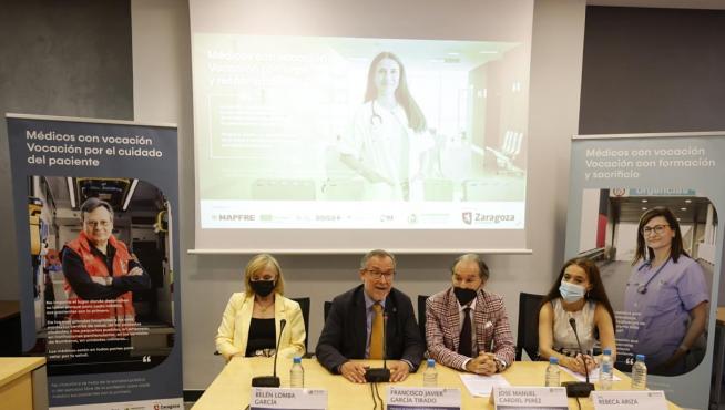 Presentación de la campaña impulsada por el Colegio Oficial de Médicos de Zaragoza.