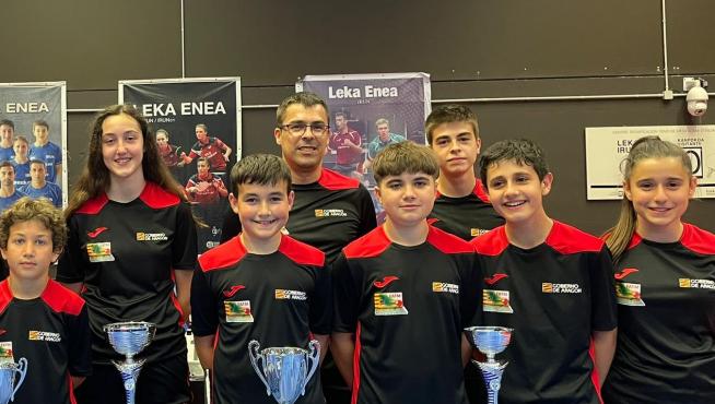 Selección aragonesa en la Copa Pirineos de tenis de mesa