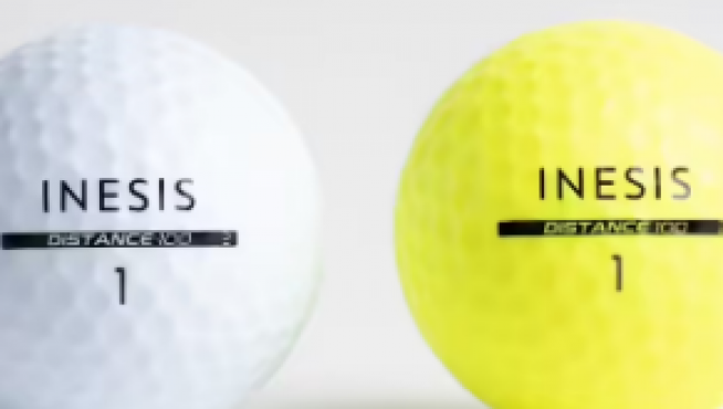 La bola de golf Inesis 100.