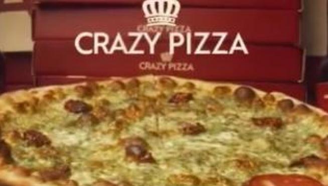 Imagen de una pizza de Crazy Pizza, los restaurantes de Briatore.