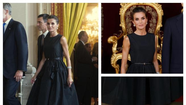 La reina Letizia repite vestido del diseñador aragonés, Antonio Burillo.