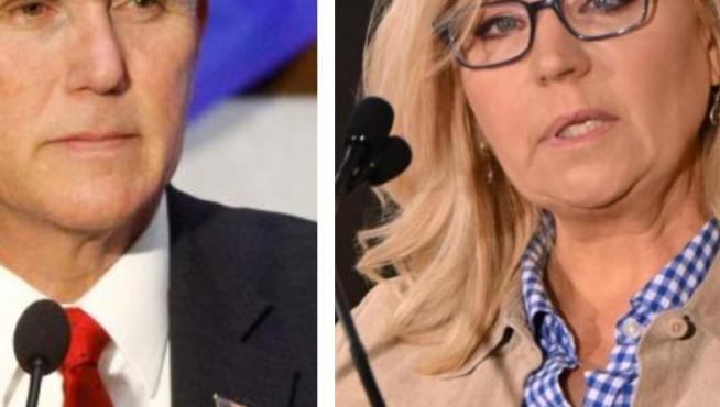 Mike Pence y Liz Cheney.