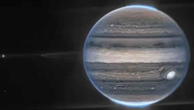 Imagen de Júpiter, captada por el telescopio espacial James Webb
