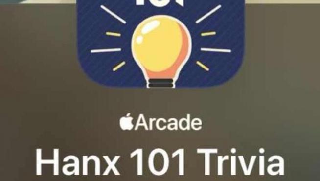 Anuncio de 'Hanx 101 trivial' en la App Store