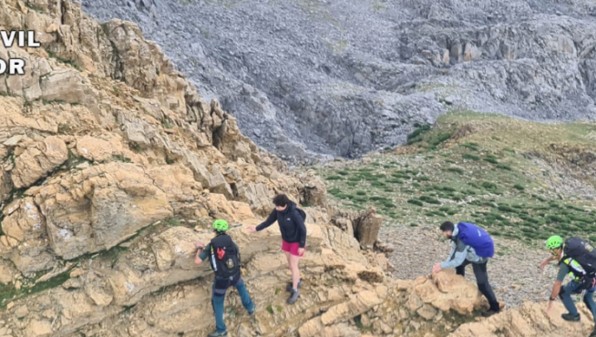 Rescate de dos enriscados en el pico Otal del Parque Nacional de Ordesa y Monte Perdido.
