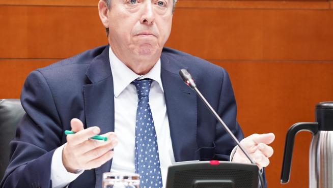 El presidente de la Cámara de Cuentas, Alfonso Peña, ha comparecido este lunes en las Cortes para dar cuenta del informe sobre el impacto de la pandemia en las cuentas autonómicas.