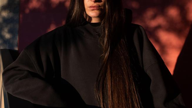 Pepa Salazar, este viernes, en Zaragoza.