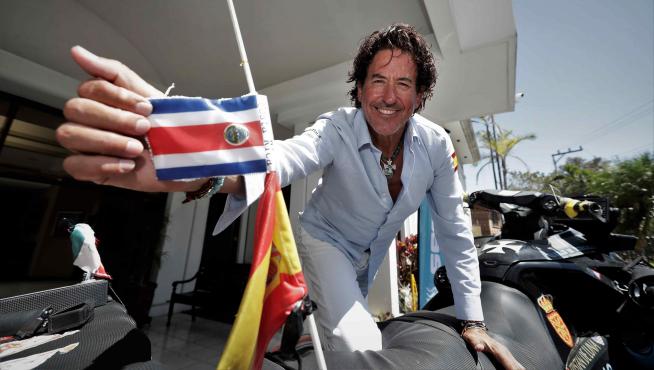 Álvaro de Marichalar, el navegante español a su llegada a Costa Rica.