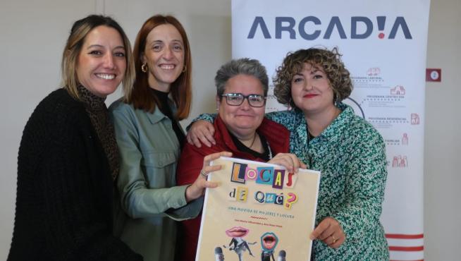 Nuria Turmo, Ana Rosa Maza, Marta Villuendas e Irene Abad presentaron este viernes el podcast 'Losca, ¿de qué?'