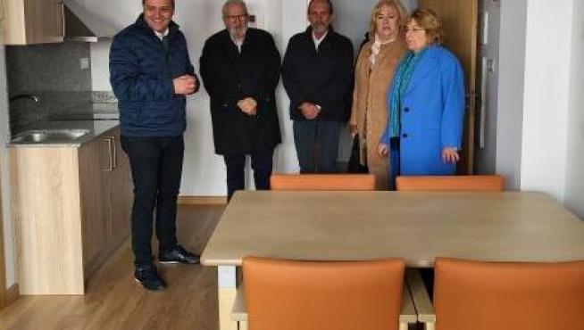 Uno de los espacios de los nuevos apartamentos tutelados en San Esteban de Litera.