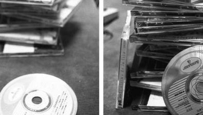Discos CD o 'compact disc' que rondaban por la redacción de HERALDO a principios de 1989