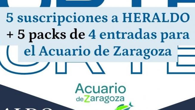 SORTEO | Participa y consigue una suscripción digital a HERALDO y entradas para el Acuario de Zaragoza