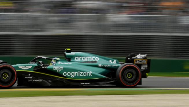 Gran Premio de Australia: Fernando Alonso, en acción en la calificación