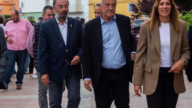 Javier Lambán, en Ateca