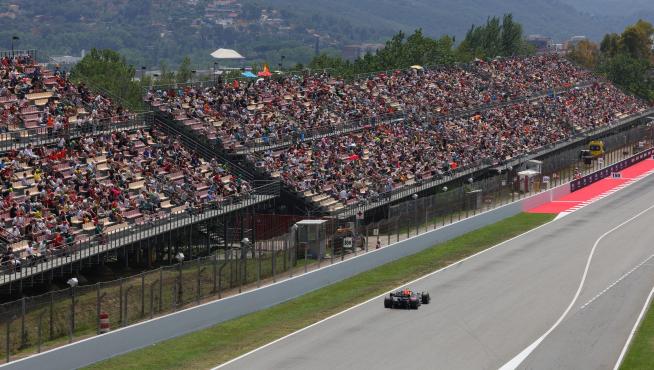Max Verstappen durante la clasificación en el circuito de Montmeló