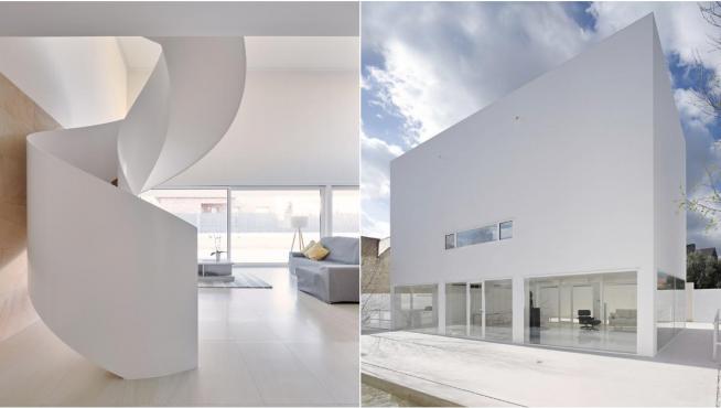 A la izquierda, la Casa Iker y María, de Tangram Arquitectura. A la derecha, Casa Moliner, de Alberto Campo Baeza. Ambas de ellas han sido reconocidas por la prestigiosa revista ArchDaily.