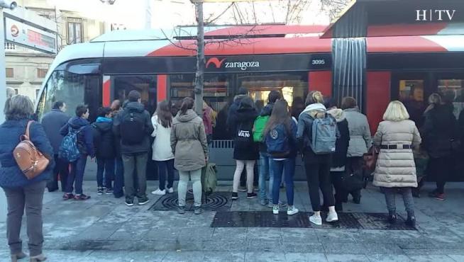 Arranca la segunda jornada de paros en el tranvía de Zaragoza