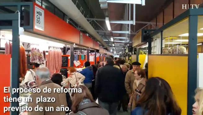 El mercado provisional abre sus puertas en Zaragoza