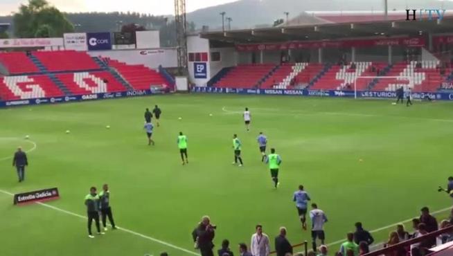 Primeros toques de balón en el Ángel Carro de Lugo