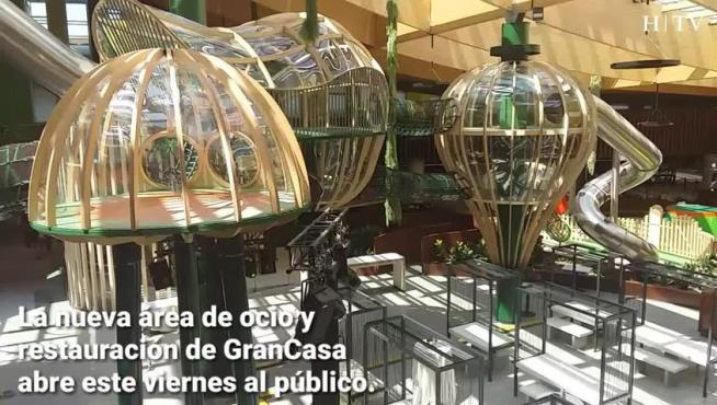 La nueva área de restauración y ocio de GranCasa abre este viernes