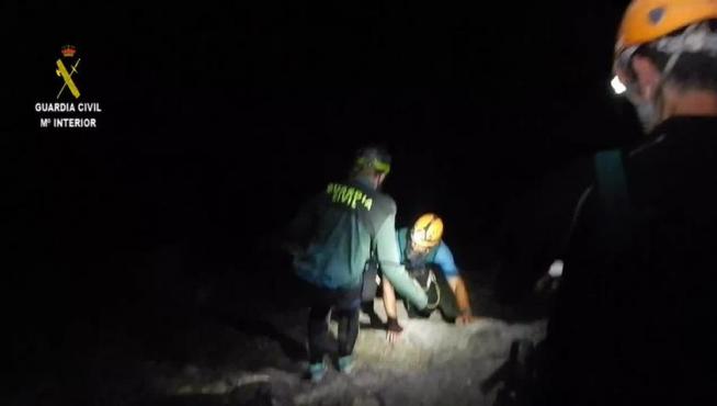 Rescate de 9 barranquistas, 7 de ellos menores en el barranco del Vero