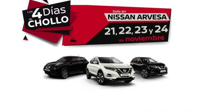 Cuatro días de increíbles descuentos en Nissan Arvesa