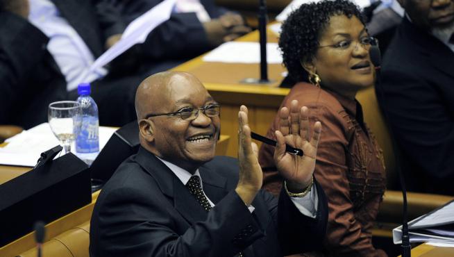 Jacob Zuma, en el Parlamento sudafricano