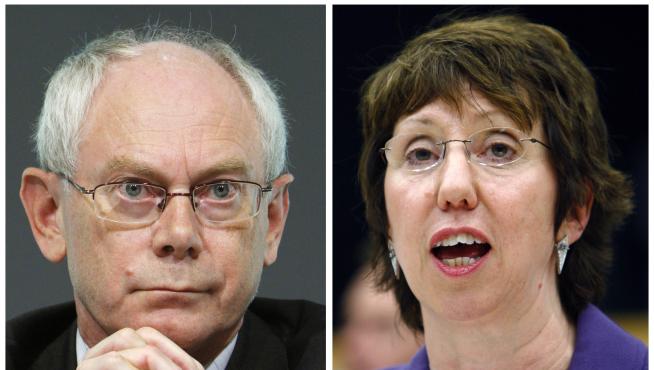 El belga Van Rompuy y la británica Catherine Ashton