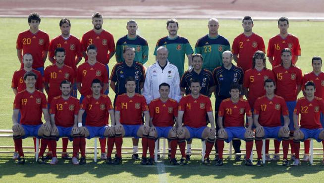 Foto oficial de la selección española de fútbol