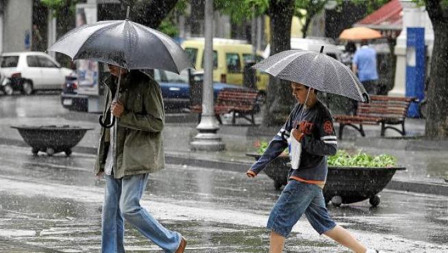 La lluvia dejó ayer en Huesca 31 litros por metro cuadrado, aunque no provocó incidencias.