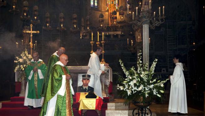 Un momento del funeral