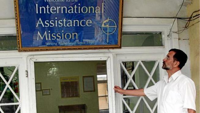 El director de la Misión de Asistencia Internacional, Dirk Frans, ayer en su oficina de Kabul.