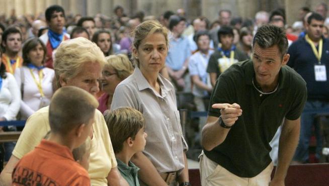 La Infanta Cristina, acompañada de su esposo Iñaki Urdangarín, sus hijos y los padres de Iñaki