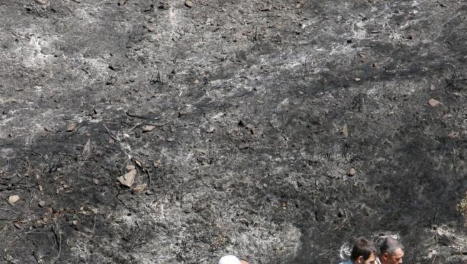 Hallan un cadáver en un zona incendiada en Salamanca