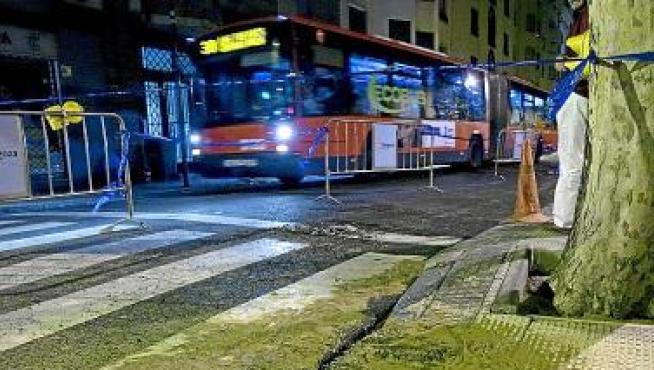 Imagen del lugar en el que se produjo el reventón.